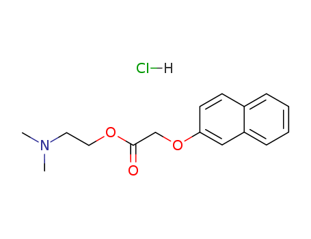 Acetic acid,2-(2-naphthalenyloxy)-, 2-(dimethylamino)ethyl ester, hydrochloride (1:1)