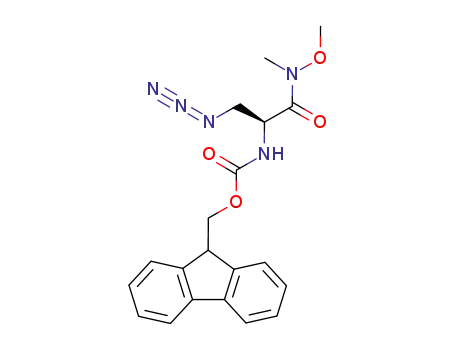 [2-azido-1-(methoxy-methyl-carbamoyl)-ethyl]-carbamic acid 9<i>H</i>-fluoren-9-ylmethyl ester