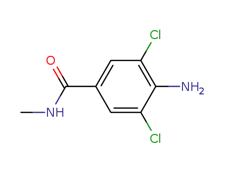 Molecular Structure of 63887-30-9 (4-Amino-3,5-dichloro-N-methylbenzamide)