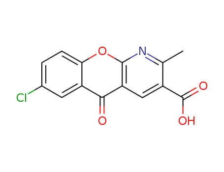 6-CHLORO-2-METHYL-10-OXO-10H-9-OXA-1-AZA-ANTHRACENE-3-CARBOXYLIC ACID