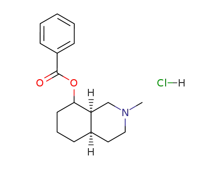 Molecular Structure of 63916-73-4 ((4aS,8aS)-8-(benzoyloxy)-2-methyldecahydroisoquinolinium chloride)