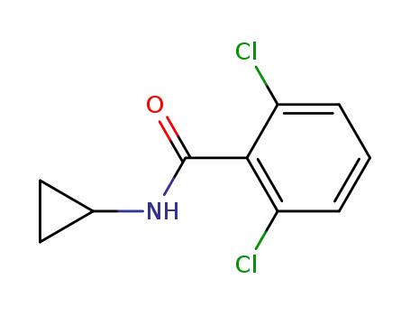 Molecular Structure of 63887-15-0 (N-Cyclopropyl-2,6-dichlorobenzamide)