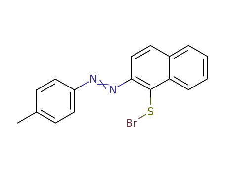 2-<i>p</i>-tolylazo-naphthalene-1-sulfenyl bromide