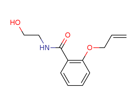 63887-17-2,o-(Allyloxy)-N-(2-hydroxyethyl)benzamide,Benzamide,N-(2-hydroxyethyl)-2-(2-propenyloxy)- (9CI); Benzamide,o-(allyloxy)-N-2-hydroxyethyl- (6CI)