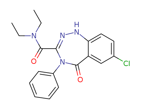 63931-96-4,7-chloro-N,N-diethyl-5-oxo-4-phenyl-4,5-dihydro-1H-1,2,4-benzotriazepine-3-carboxamide,