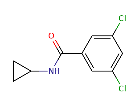 Molecular Structure of 63887-16-1 (N-Cyclopropyl-3,5-dichlorobenzamide)