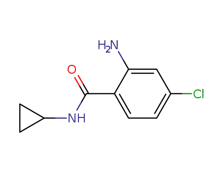 Molecular Structure of 63887-20-7 (2-amino-4-chloro-N-cyclopropylbenzamide)