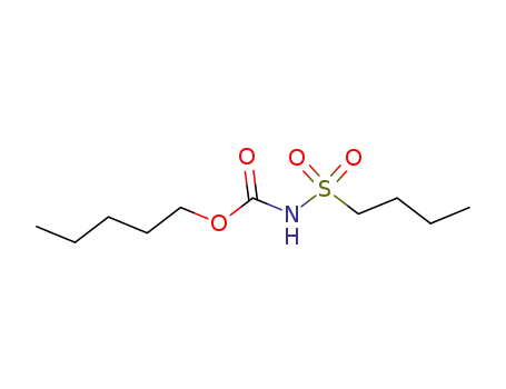 Molecular Structure of 63884-88-8 (N-(Butylsulfonyl)carbamic acid pentyl ester)