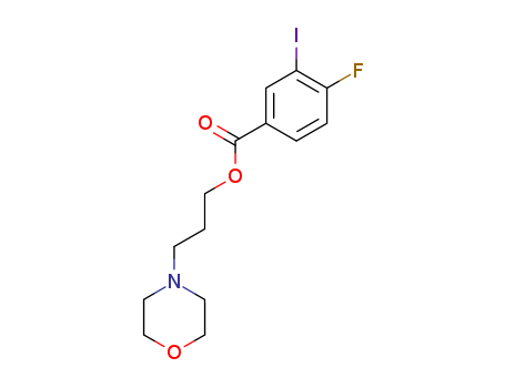 63916-82-5,4-{3-[(4-fluoro-3-iodobenzoyl)oxy]propyl}morpholin-4-ium chloride,3-morpholin-4-ium-4-ylpropyl 4-fluoro-3-iodobenzoate chloride;