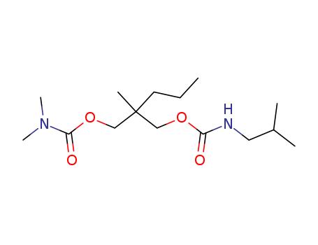 63991-94-6,2-Methyl-2-propyl-1,3-propanediol 1-(dimethylcarbamate)3-(isobutylcarbamate),Carbamicacid, isobutyl-, ester with 2-(hydroxymethyl)-2-methylpentyl dimethylcarbamate(7CI)