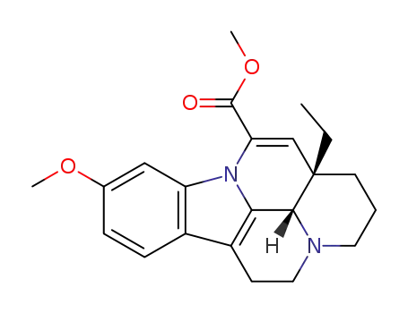 Molecular Structure of 6871-16-5 ((3α,16α)-11-Methoxyeburnamenine-14-carboxylic acid methyl ester)