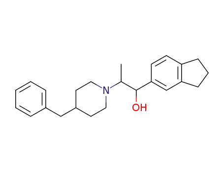Molecular Structure of 63998-31-2 (2-(4-benzylpiperidin-1-yl)-1-(2,3-dihydro-1H-inden-5-yl)propan-1-ol)
