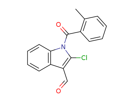 1H-Indole-3-carboxaldehyde,2-chloro-1-(2-methylbenzoyl)- cas  68770-81-0