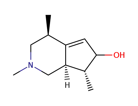 Molecular Structure of 81369-09-7 (1H-Cyclopenta[c]pyridin-6-ol, 2,3,4,6,7,7a-hexahydro-2,4,7-trimethyl-)
