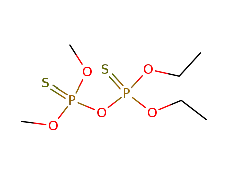 Molecular Structure of 64048-13-1 (O,O-diethyl O,O-dimethyl dithiodiphosphate)