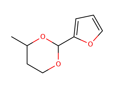 Molecular Structure of 6413-31-6 (2-(furan-2-yl)-4-methyl-1,3-dioxane)