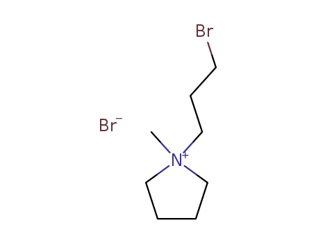 Molecular Structure of 3722-27-8 (1-(3-bromopropyl)-1-methylpyrrolidin-1-ium bromide)