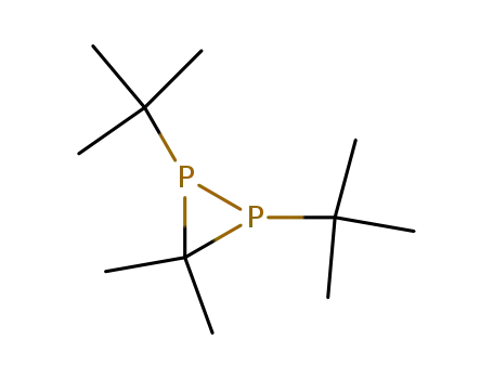 Molecular Structure of 68969-72-2 (3,3-dimethyl-1,2-ditert-butyl-diphosphirane)