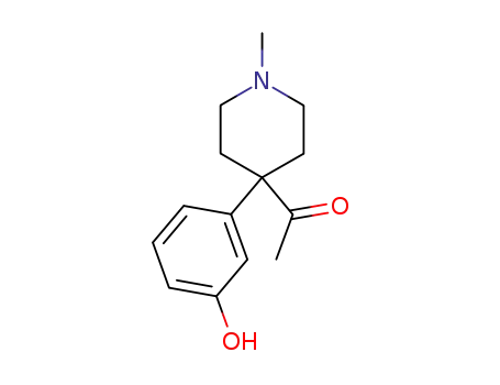 Molecular Structure of 64058-44-2 ([4-(m-Hydroxyphenyl)-1-methyl-4-piperidyl](methyl) ketone)