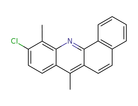 Molecular Structure of 64038-38-6 (10-Chloro-7,11-dimethylbenz[c]acridine)