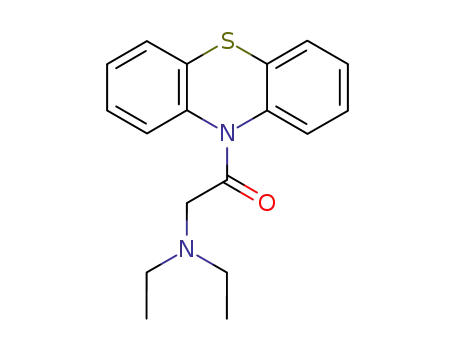 Molecular Structure of 641-33-8 (2-(diethylamino)-1-(10H-phenothiazin-10-yl)ethanone)