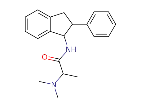 Molecular Structure of 63992-10-9 (N-[2-(Dimethylamino)propionyl]-2-phenyl-1-indanamine)