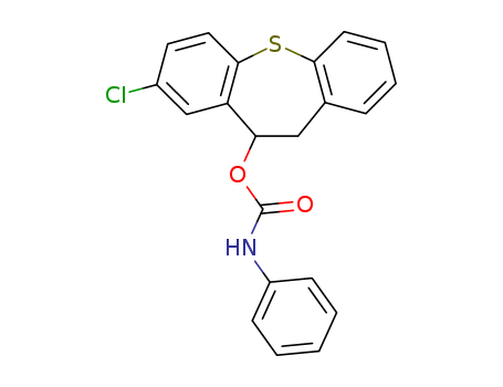 69195-77-3,Dibenzo(b,f)thiepin-10-ol, 10,11-dihydro-8-chloro-, phenylcarbamate,Dibenzo[b,f]thiepin-10-ol,8-chloro-10,11-dihydro-, phenylcarbamate (9CI)