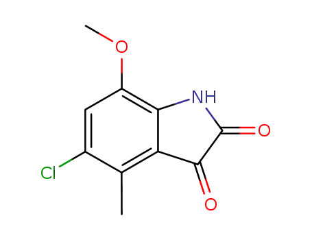 1H-Indole-2,3-dione, 5-chloro-7-methoxy-4-methyl-