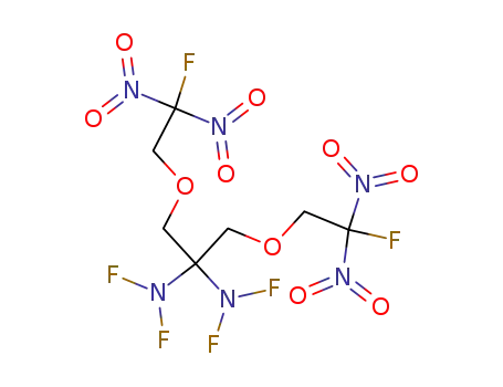 Molecular Structure of 64245-83-6 (1,3-Bis(2,2-dinitro-2-fluoroethoxy)-N,N,N',N'-tetrafluoro-2,2-propanediamine)