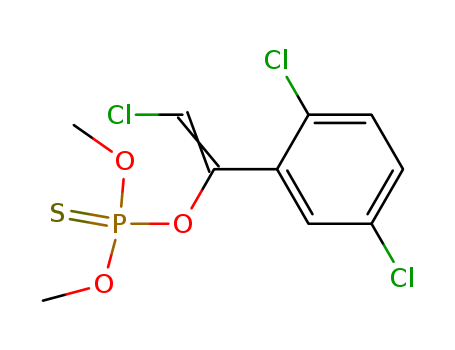 1217-91-0,O-[(Z)-2-chloro-1-(2,5-dichlorophenyl)ethenyl] O,O-dimethyl thiophosphate,Phosphorothioicacid, O-[2-chloro-1-(2,5-dichlorophenyl)vinyl] O,O-dimethyl ester (7CI,8CI);2-Chloro-1-(2,5-dichlorophenyl)vinyl dimethyl phosphorothioate; SD 9097