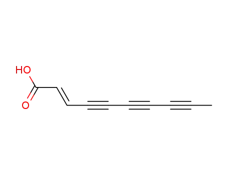 Molecular Structure of 7199-97-5 (2-Decene-4,6,8-triynoic acid, (E)-)