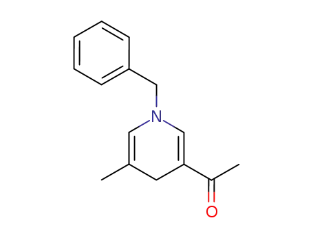 Molecular Structure of 64497-95-6 (1-(1-benzyl-5-methyl-4H-pyridin-3-yl)ethanone)