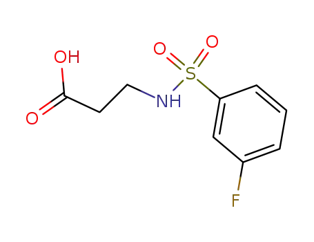 Molecular Structure of 690646-10-7 (b-Alanine,N-[(3-fluorophenyl)sulfonyl]-)