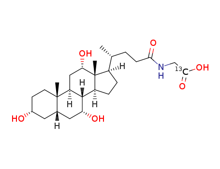 Glycine-1-13C, N-[(3a,5b,7a,12a)-3,7,12-trihydroxy-24-oxocholan-24-yl]-