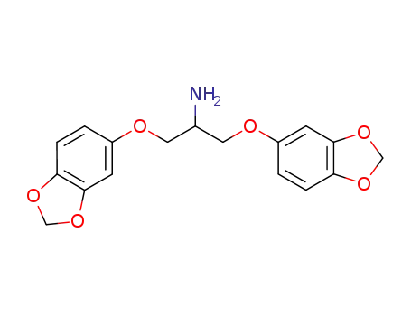 Molecular Structure of 64245-99-4 (1,3-bis(1,3-benzodioxol-5-yloxy)propan-2-amine)