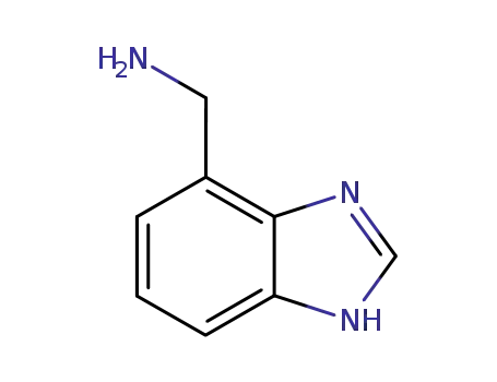 Molecular Structure of 64574-24-9 ((1H-benzo[d]imidazol-7-yl)methanamine)