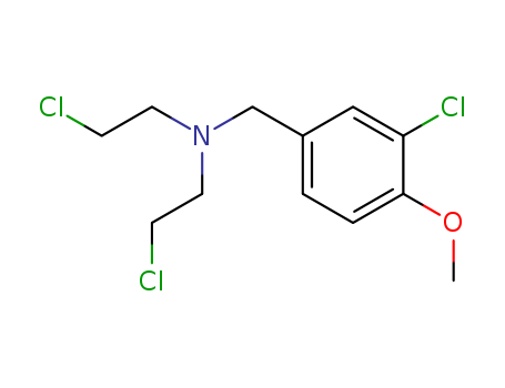 2-chloro-N-(2-chloroethyl)-N-[(3-chloro-4-methoxyphenyl)methyl]ethanamine