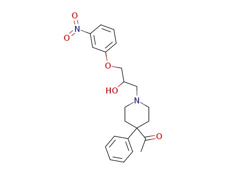 64511-83-7,1-{1-[2-hydroxy-3-(3-nitrophenoxy)propyl]-4-phenylpiperidin-4-yl}ethanone,