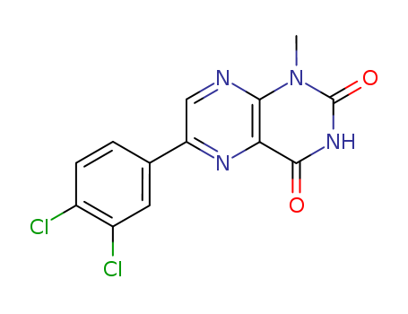 64233-28-9,6-(3,4-dichlorophenyl)-1-methylpteridine-2,4(1H,3H)-dione,NSC 281163