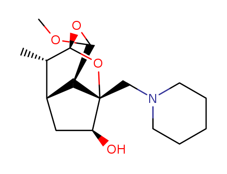 64860-67-9,Valperinol,2,5-Methanocyclopenta-1,3-dioxin-7-ol,hexahydro-4-methoxy-8-methyl-7a-(1-piperidinylmethyl)-, (2a,4a,4ab,5a,7b,7ab,8R*)-; GA 30-905; Valperinol
