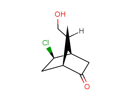 Molecular Structure of 64768-55-4 (EXO-2-CHLORO-SYN-7-HYDROXYMETHYL-5-OXO-BICYCLO[2.2.1]HEPTANE)