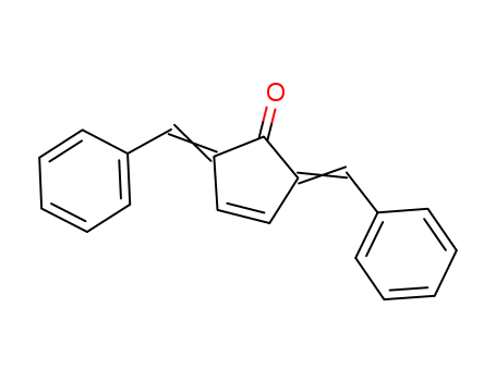 6947-63-3,2,5-dibenzylidenecyclopent-3-en-1-one,3-Cyclopenten-1-one,2,5-dibenzylidene- (6CI,8CI); 2,5-Dibenzylidenecyclopent-3-enone; NSC 56128