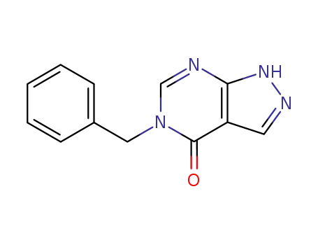 Molecular Structure of 69398-33-0 (4-benzyl-2,4,8,9-tetrazabicyclo[4.3.0]nona-2,7,10-trien-5-one)