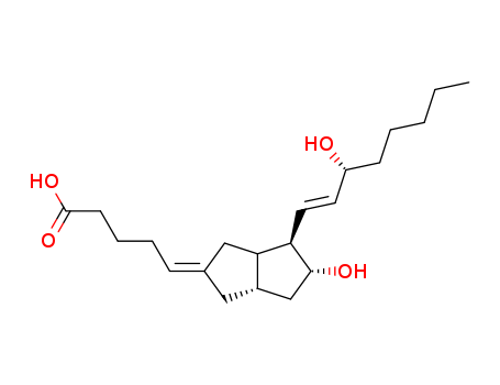 Pentanoic acid, 5-[(3aS,4R,5R,6aS)-hexahydro-5-hydroxy-4-[(1E,3S)-3-hydroxy-1-octenyl]-2(1H)-pentalenylidene]-,(5E)-
