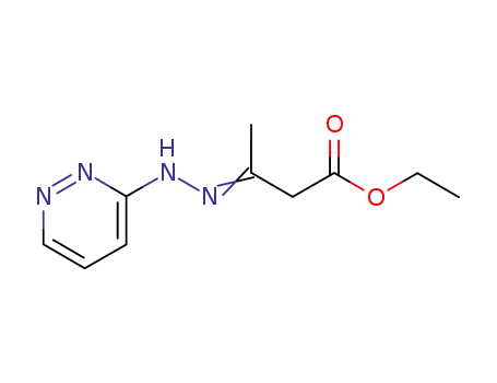 Butanoic acid, 3-(3-pyridazinylhydrazono)-, ethyl ester