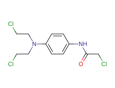 Molecular Structure of 64977-03-3 (N-{4-[bis(2-chloroethyl)amino]phenyl}-2-chloroacetamide)