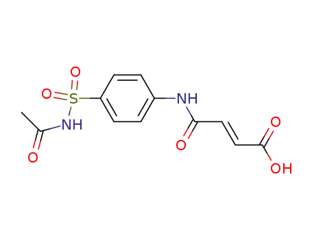 Molecular Structure of 6957-20-6 ((2E)-4-{[4-(acetylsulfamoyl)phenyl]amino}-4-oxobut-2-enoic acid)