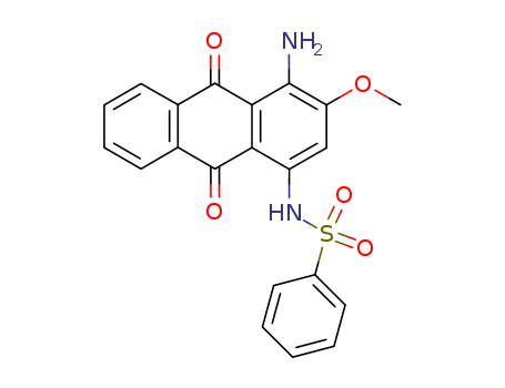 69563-51-5,N-(4-amino-9,10-dihydro-3-methoxy-9,10-dioxo-1-anthryl)benzenesulphonamide,Benzenesulfonamide,N-(4-amino-3-methoxy-1-anthraquinonyl)- (7CI)