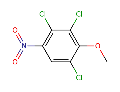 Molecular Structure of 105779-93-9 (Benzene, 1,3,4-trichloro-2-methoxy-5-nitro-)