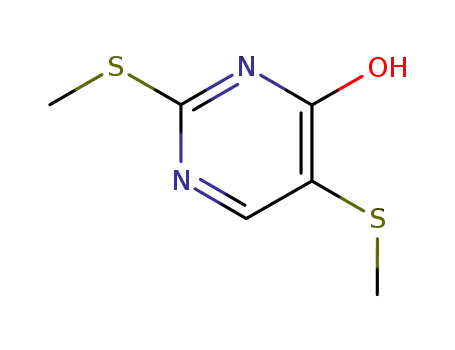 Molecular Structure of 6962-95-4 (2,5-bis(methylsulfanyl)pyrimidin-4(3H)-one)